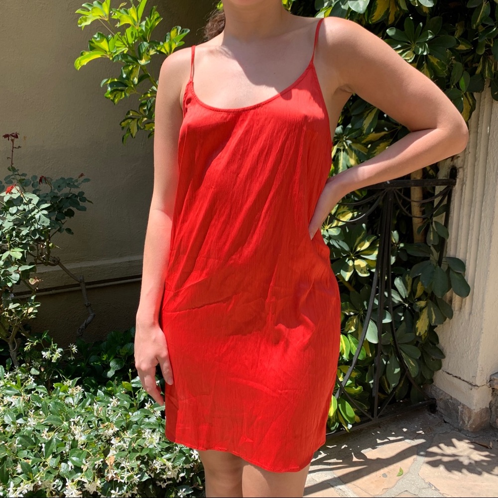 FRENCH CONNECTION Afia Crinkle Slip Dress